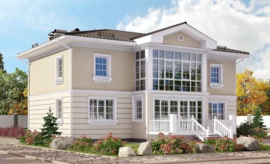 210-005-Л Проект двухэтажного дома, классический дом из арболита Ярославль | Проекты домов от House Expert
