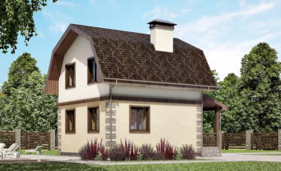 070-004-П Проект двухэтажного дома мансардный этаж, современный загородный дом из бризолита Ростов | Проекты домов от House Expert