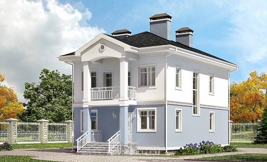 120-001-П Проект двухэтажного дома, небольшой дом из керамзитобетонных блоков Рыбинск | Проекты домов от House Expert