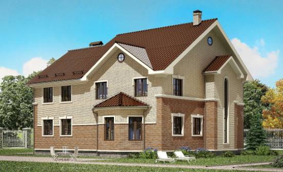 300-004-Л Проект двухэтажного дома, современный коттедж из теплоблока Рыбинск | Проекты домов от House Expert