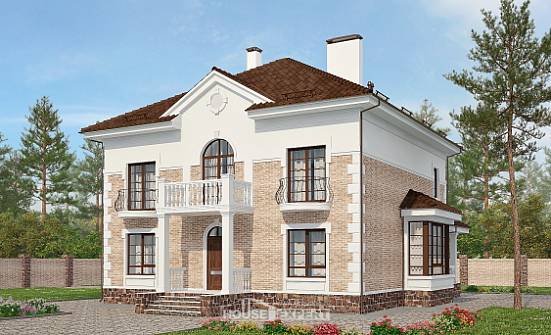 220-008-П Проект двухэтажного дома, классический дом из кирпича Рыбинск | Проекты домов от House Expert