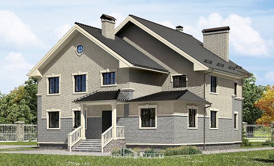 300-004-П Проект двухэтажного дома, большой дом из бризолита Переславль-Залесский | Проекты домов от House Expert