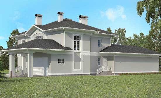 360-001-П Проект двухэтажного дома и гаражом, огромный домик из кирпича Тутаев | Проекты домов от House Expert