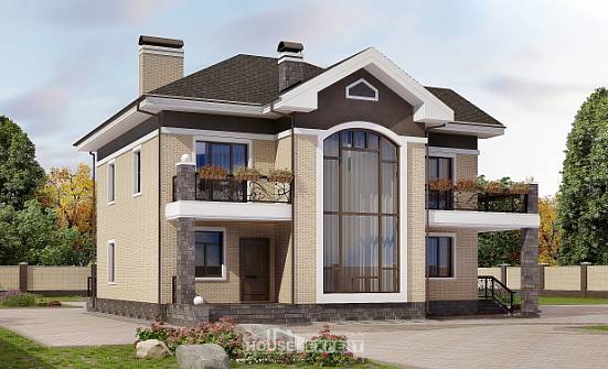200-006-П Проект двухэтажного дома, классический коттедж из кирпича Углич | Проекты домов от House Expert