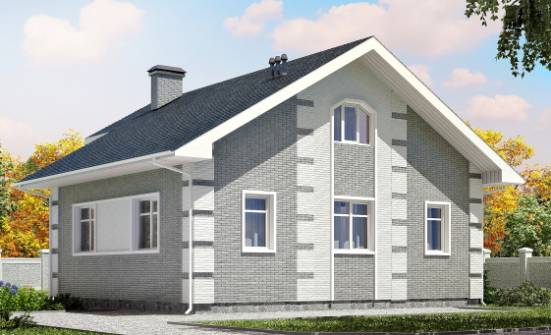 115-001-Л Проект двухэтажного дома мансардный этаж, бюджетный загородный дом из твинблока Тутаев | Проекты домов от House Expert