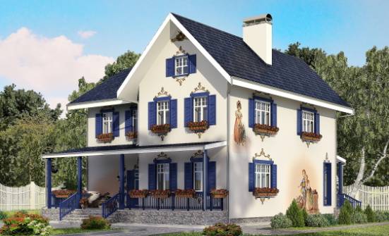 180-003-П Проект двухэтажного дома, красивый коттедж из кирпича Углич | Проекты домов от House Expert