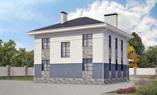 150-014-Л Проект двухэтажного дома, классический домик из блока Углич | Проекты домов от House Expert