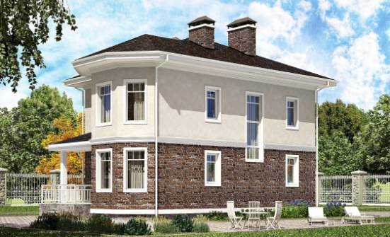 120-001-Л Проект трехэтажного дома, скромный коттедж из газосиликатных блоков Углич | Проекты домов от House Expert