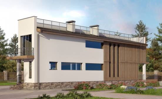 100-003-Л Проект двухэтажного дома, небольшой коттедж из твинблока Рыбинск | Проекты домов от House Expert