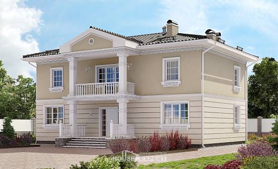 210-005-Л Проект двухэтажного дома, классический дом из арболита Ярославль | Проекты домов от House Expert
