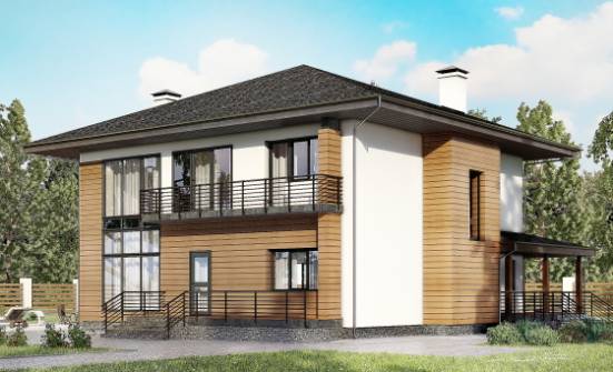245-001-П Проект двухэтажного дома, уютный домик из газобетона Тутаев | Проекты домов от House Expert