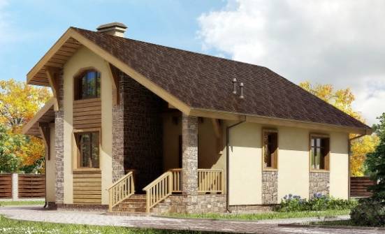 080-002-П Проект одноэтажного дома, простой дом из блока Углич | Проекты домов от House Expert