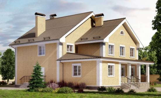 320-003-Л Проект двухэтажного дома, большой коттедж из газобетона Тутаев | Проекты домов от House Expert