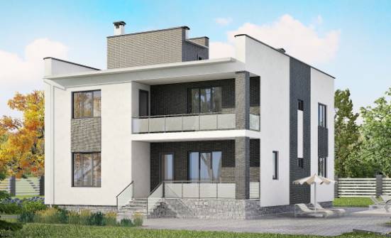 225-001-П Проект двухэтажного дома, классический загородный дом из теплоблока Ярославль | Проекты домов от House Expert