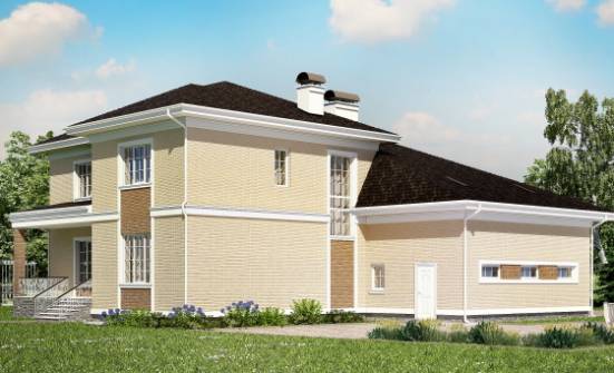 335-001-Л Проект двухэтажного дома, гараж, классический домик из кирпича Ярославль | Проекты домов от House Expert