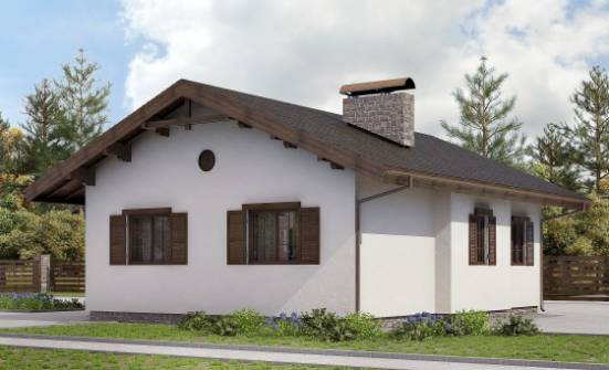 090-002-П Проект одноэтажного дома, небольшой домик из кирпича Тутаев | Проекты домов от House Expert