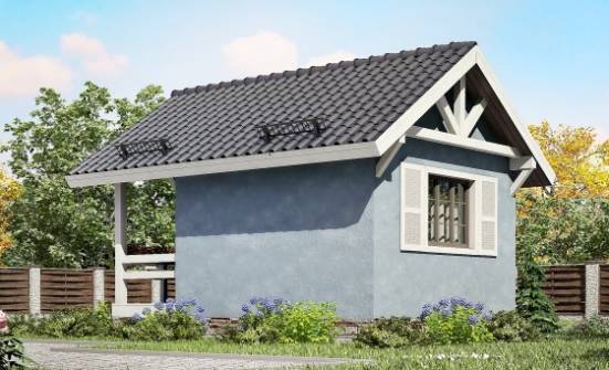 020-001-Л Проект одноэтажного дома, простой домик из бревен Переславль-Залесский | Проекты одноэтажных домов от House Expert