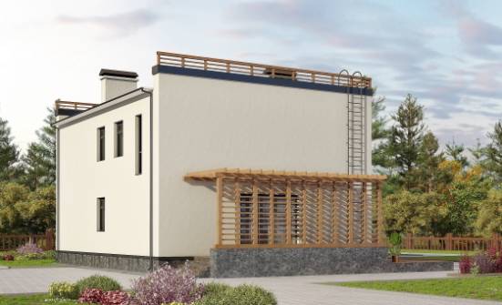 215-002-Л Проект двухэтажного дома, современный загородный дом из газобетона Тутаев | Проекты домов от House Expert