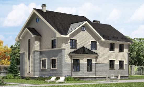 300-004-П Проект двухэтажного дома, большой дом из бризолита Переславль-Залесский | Проекты домов от House Expert