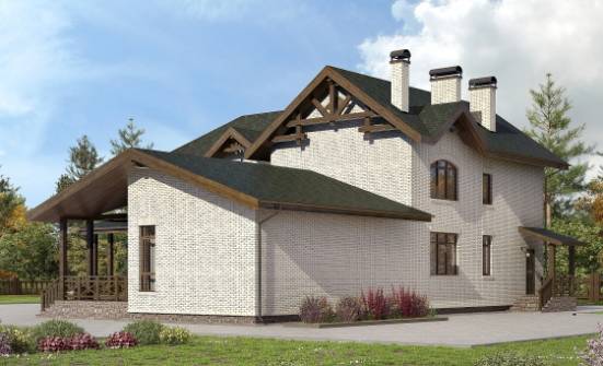 340-004-Л Проект двухэтажного дома, огромный дом из теплоблока Рыбинск | Проекты домов от House Expert