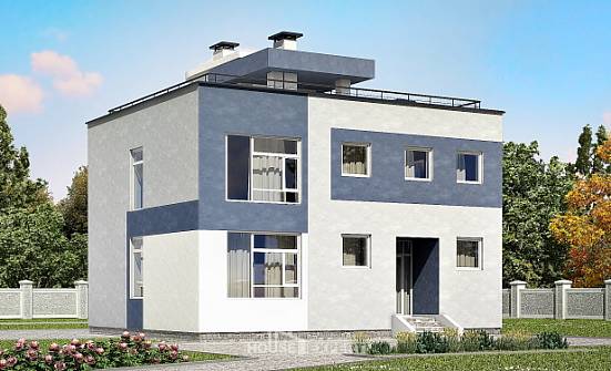 180-005-П Проект двухэтажного дома, средний дом из бризолита Рыбинск | Проекты домов от House Expert