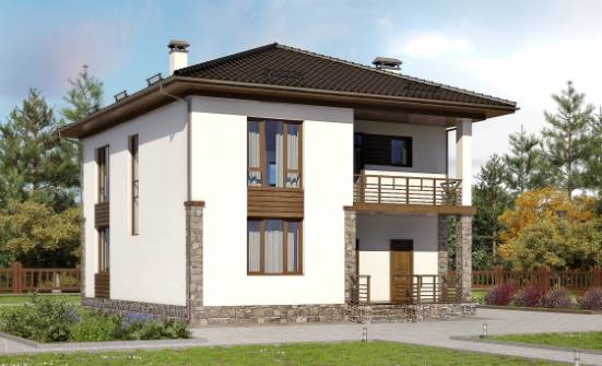 170-005-П Проект двухэтажного дома, экономичный домик из блока Углич | Проекты домов от House Expert