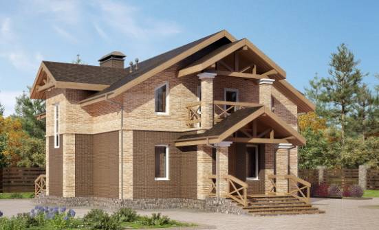 160-014-П Проект двухэтажного дома, недорогой коттедж из керамзитобетонных блоков Ростов | Проекты домов от House Expert