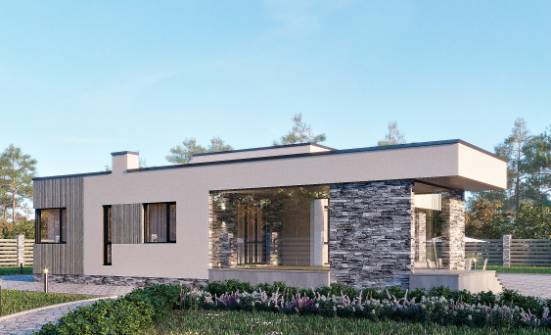 175-001-Л Проект одноэтажного дома, экономичный загородный дом из газобетона Углич | Проекты домов от House Expert