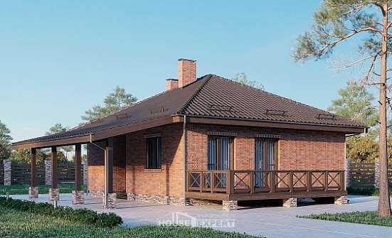 070-006-Л Проект одноэтажного дома, простой домик из газосиликатных блоков Тутаев | Проекты домов от House Expert