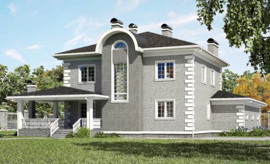 245-004-Л Проект двухэтажного дома, гараж, уютный загородный дом из кирпича Переславль-Залесский | Проекты домов от House Expert
