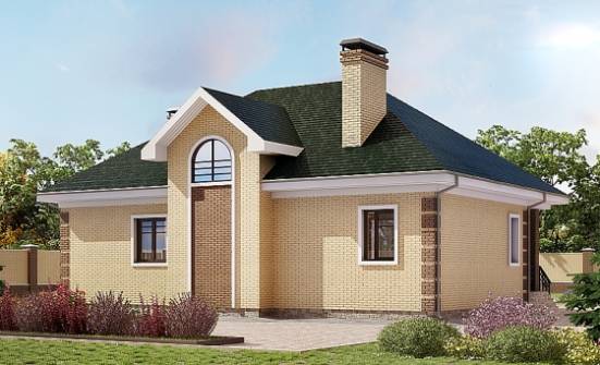 150-013-Л Проект двухэтажного дома мансардой, простой домик из кирпича Углич | Проекты домов от House Expert