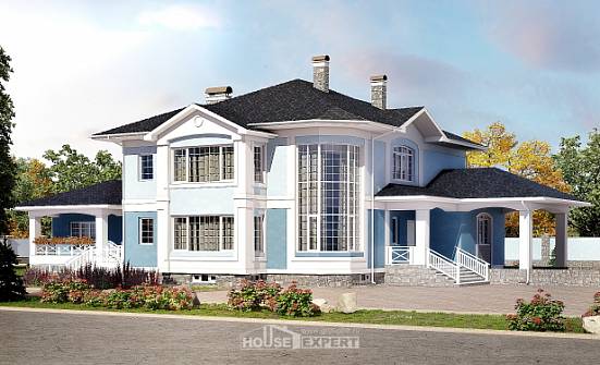 620-001-П Проект трехэтажного дома, гараж, уютный домик из поризованных блоков Ярославль | Проекты домов от House Expert