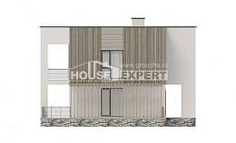 150-017-П Проект двухэтажного дома, доступный загородный дом из поризованных блоков Рыбинск, House Expert