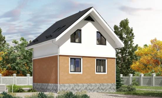 100-005-Л Проект трехэтажного дома с мансардой, классический загородный дом из пеноблока Углич | Проекты домов от House Expert