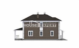 185-002-П Проект двухэтажного дома, экономичный загородный дом из газосиликатных блоков Ростов, House Expert