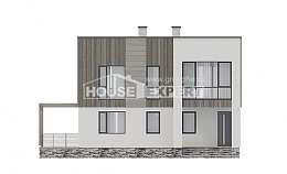 150-017-П Проект двухэтажного дома, доступный коттедж из газосиликатных блоков, Ярославль