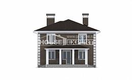 185-002-П Проект двухэтажного дома, красивый домик из твинблока Ярославль, House Expert