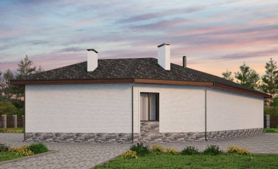 145-001-Л Проект бани из поризованных блоков Углич | Проекты одноэтажных домов от House Expert