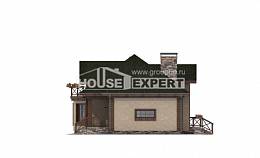180-010-П Проект двухэтажного дома с мансардой, гараж, простой домик из арболита, Углич