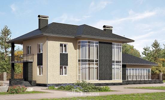 305-003-Л Проект двухэтажного дома, уютный коттедж из керамзитобетонных блоков Тутаев | Проекты домов от House Expert