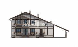 250-002-Л Проект двухэтажного дома с мансардой и гаражом, средний дом из кирпича Переславль-Залесский, House Expert