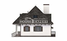 110-002-Л Проект двухэтажного дома с мансардным этажом и гаражом, красивый загородный дом из твинблока Ярославль, House Expert