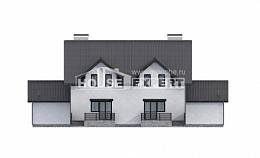 290-003-П Проект двухэтажного дома с мансардным этажом, просторный коттедж из блока Ярославль, House Expert
