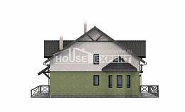 120-003-П Проект двухэтажного дома мансардой, бюджетный загородный дом из поризованных блоков Тутаев, House Expert