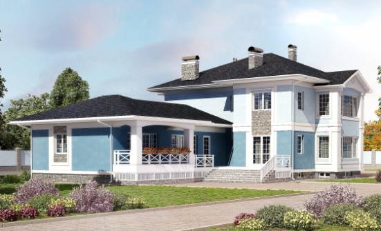 620-001-П Проект трехэтажного дома, гараж, уютный домик из поризованных блоков Ярославль | Проекты домов от House Expert