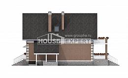 200-009-Л Проект трехэтажного дома с мансардой и гаражом, классический загородный дом из теплоблока, Ярославль