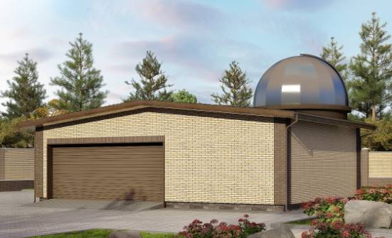 075-001-Л Проект гаража из кирпича Углич | Проекты домов от House Expert