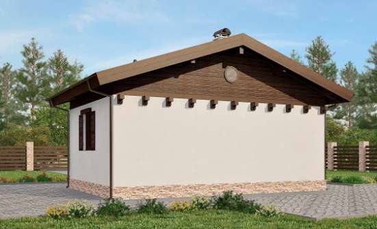040-003-П Проект бани из пеноблока Углич | Проекты домов от House Expert
