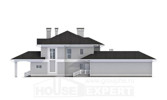 360-001-П Проект двухэтажного дома и гаражом, классический коттедж из кирпича, Тутаев