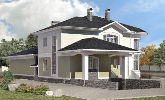 620-001-Л Проект трехэтажного дома, гараж, огромный домик из поризованных блоков Тутаев | Проекты домов от House Expert